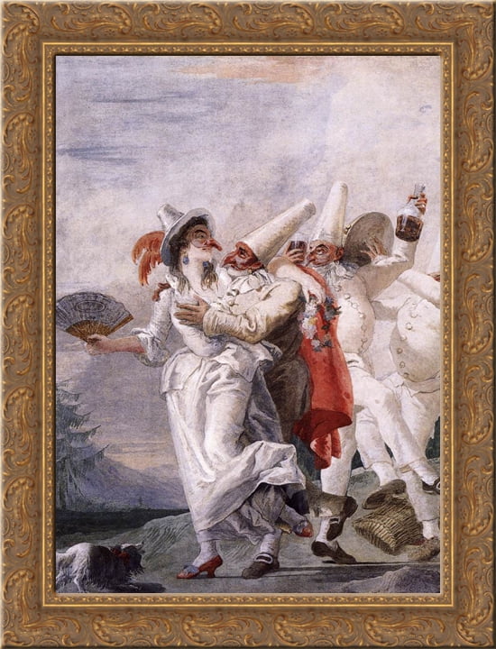 Pulcinella-in-Love-24x18-Gold-
