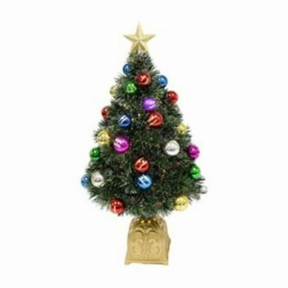 Puleo Asia 252687 36 in. Fiber Optic Christmas Tree