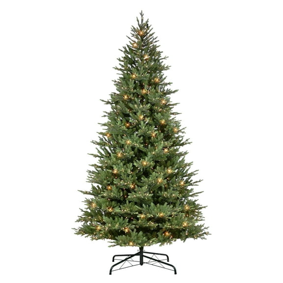 Puleo International 10 ft. Pre-Lit Balsam Artificial Fir Tree with 1100 Warm White LED Lights