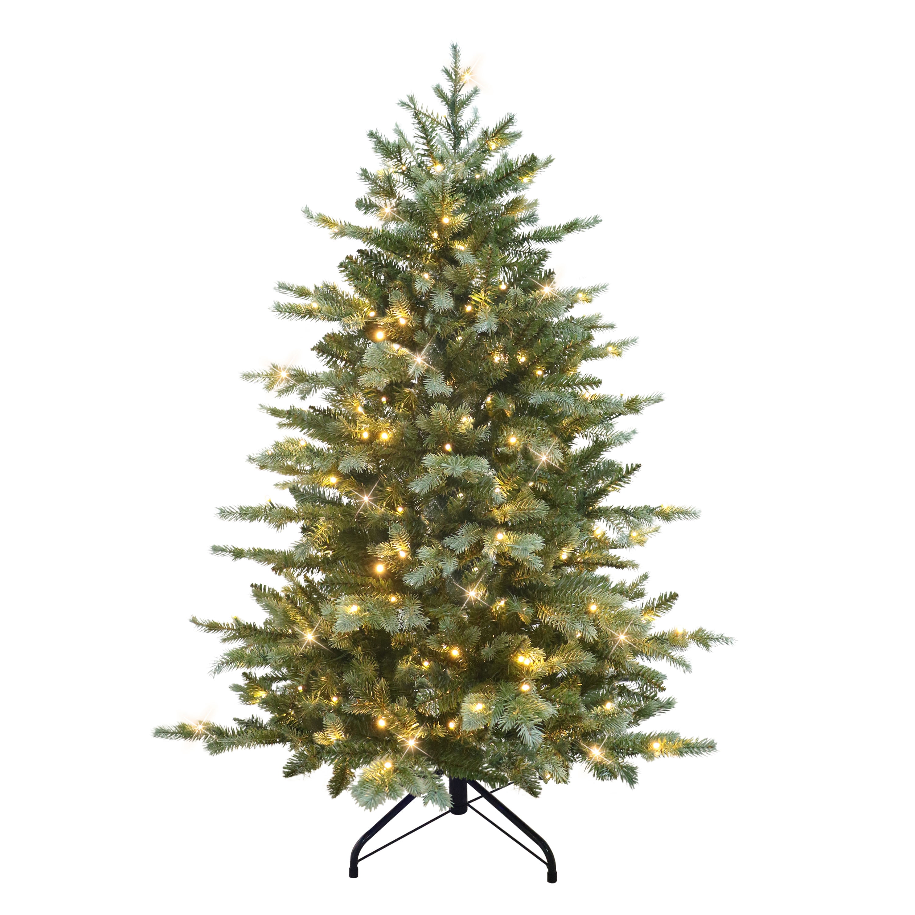 Puleo International 4.5' Pre-Lit Artificial Aspen Fir Tree with Dual ...
