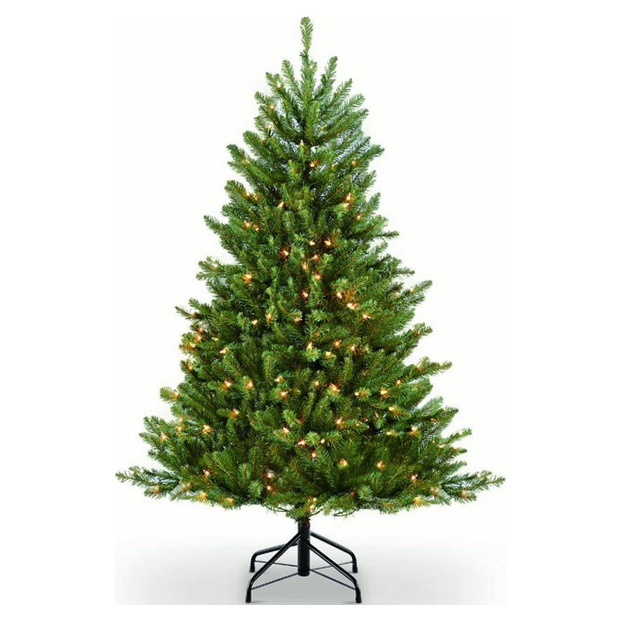 4.5-Foot Green Pre-Lit Fraser Fir Artificial Christmas Tree