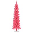 thumbnail image 1 of Puleo International  4 ft. Pre-Lit Pink Artificial Alpine Pencil Tree, 1 of 6