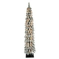 thumbnail image 1 of Puleo International  6' Pre-Lit Flocked Alpine Pencil Artificial Christmas Tree - 6, 1 of 4