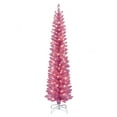 thumbnail image 1 of Puleo International  6 ft. Pre-Lit Pink Tinsel Artificial Tree, 1 of 4