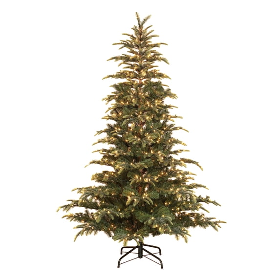 Puleo International 7.5 Ft Montclair Fir Prelit Artificial Christmas Tree w/ Clear Lights