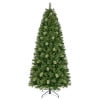 Puleo International 7.5' Slim Teton Pine Artificial Christmas Tree