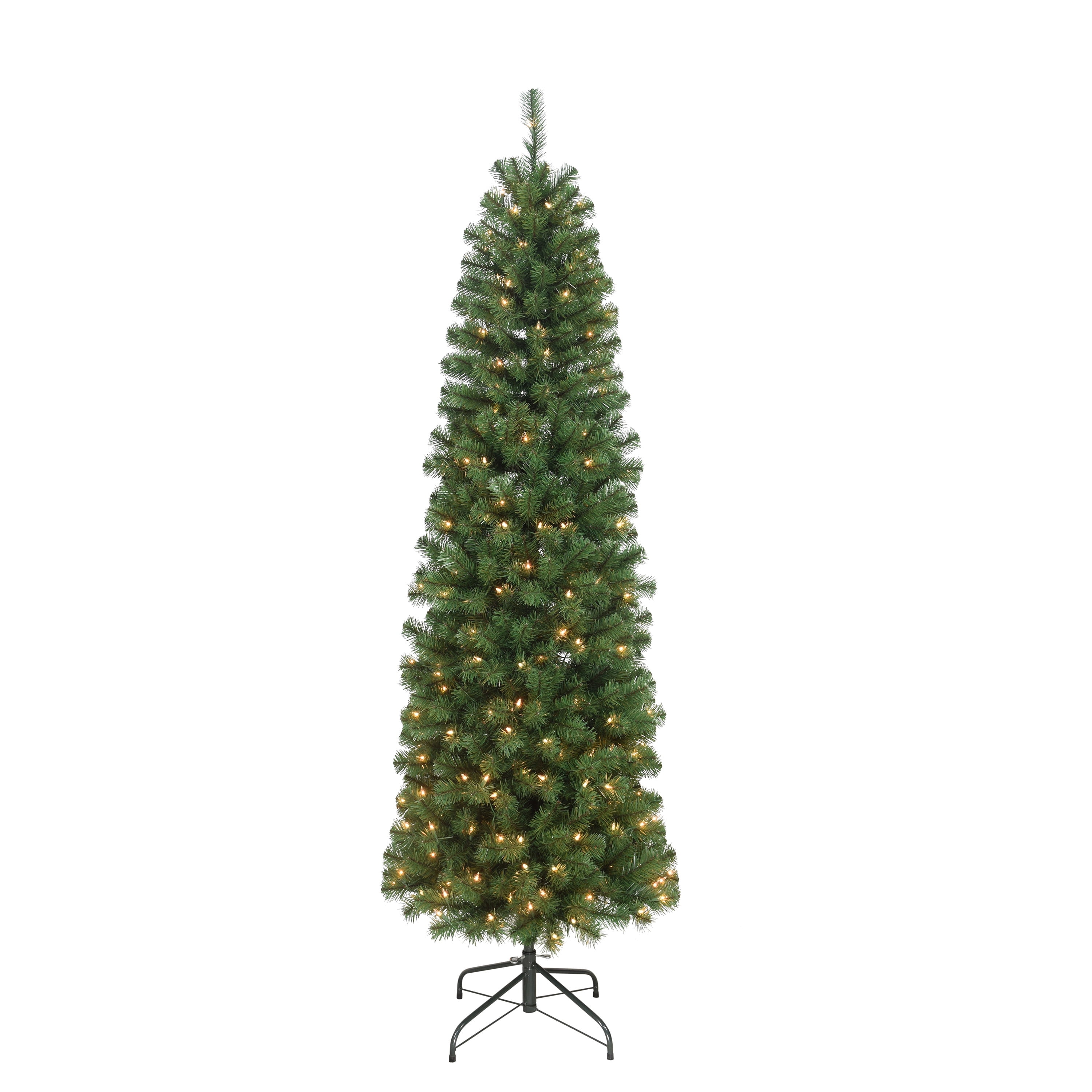 Puleo International 3-Foot Pre-Lit Artificial Christmas Tree – Purple, Green, 50 Clear Lights, Burlap Base – Holiday Decor Ready