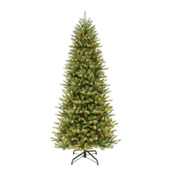 7.5' Pre-Lit Green Cypress Artificial Christmas Tree with 500 Warm White Twinkle LED Lights, by My Texas House