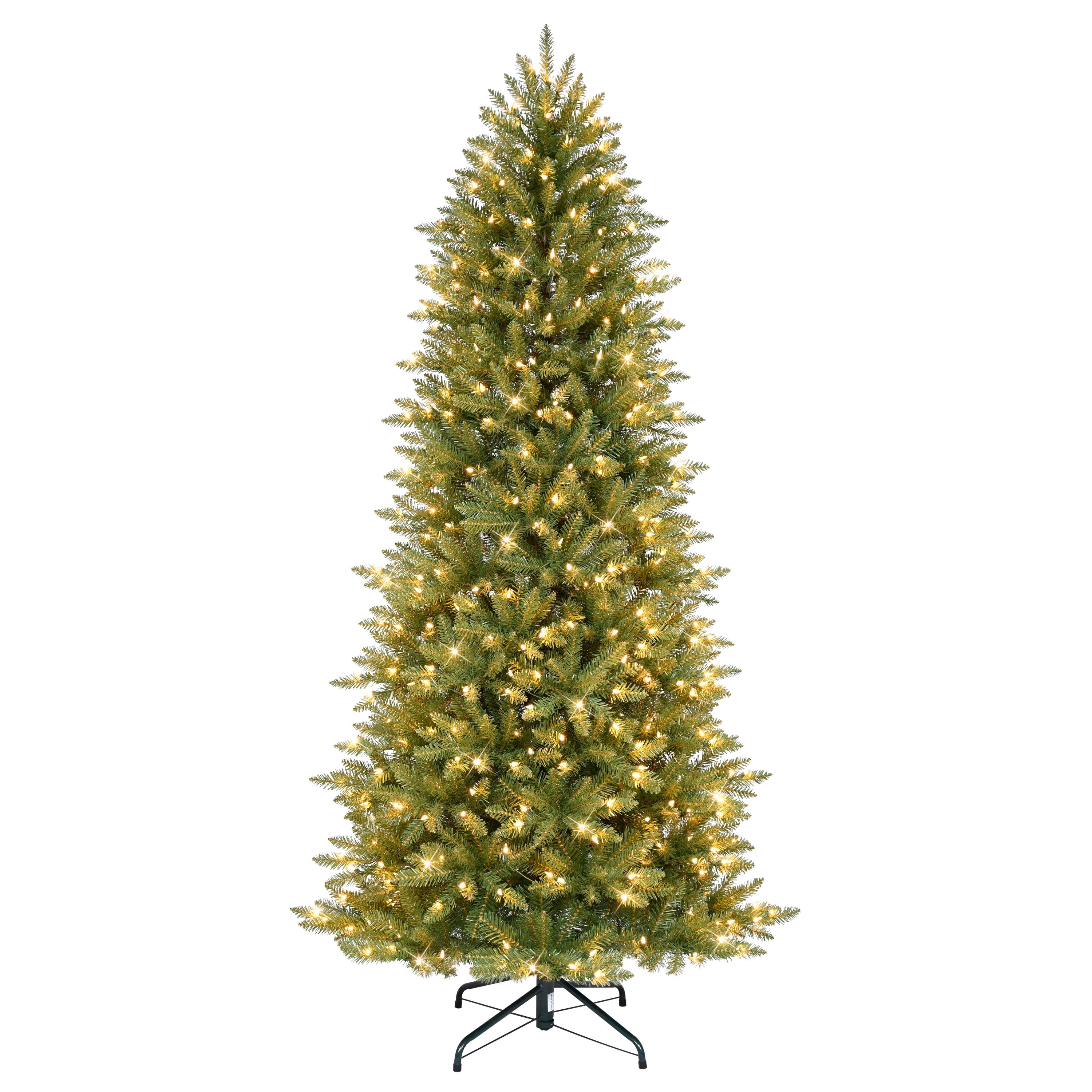 Puleo International 7.5 ft. Tall Pre-Lit Slim Fraser Fir