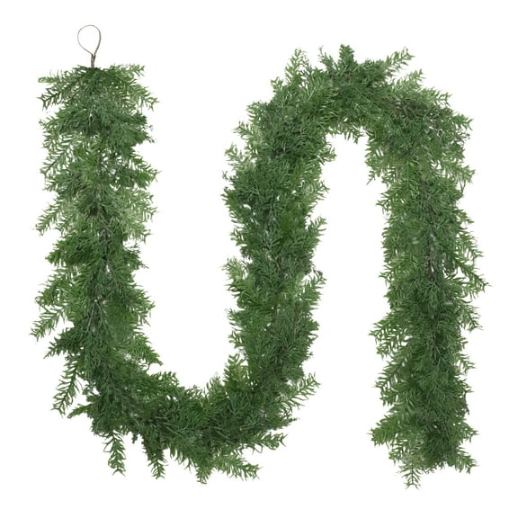 Puleo International 9' x 10" Artificial Christmas Garland with Soft PE Branch Tips