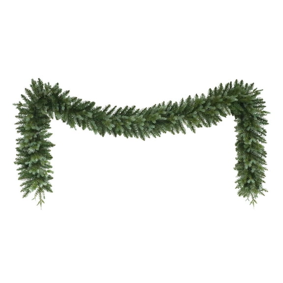 Puleo International 9' x 10" Artificial Linden Fir Christmas Blue/Green Garland