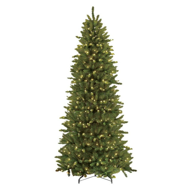 Puleo International Fraser Fir Clear Pre-lit Slim Christmas Tree ...