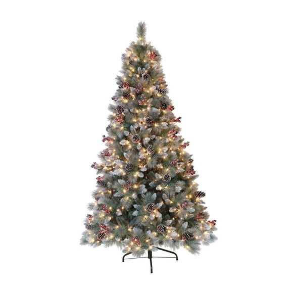 Puleo International Sterling Pine Pre-Lit Artificial Christmas Tree