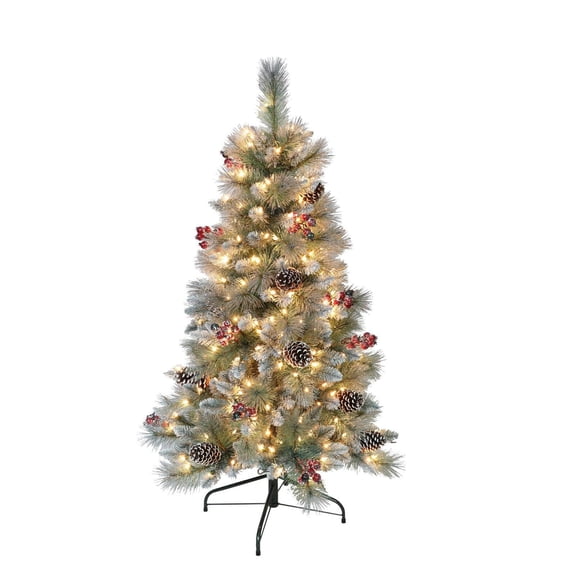 Puleo International Sterling Pine Pre-Lit Artificial Christmas Tree