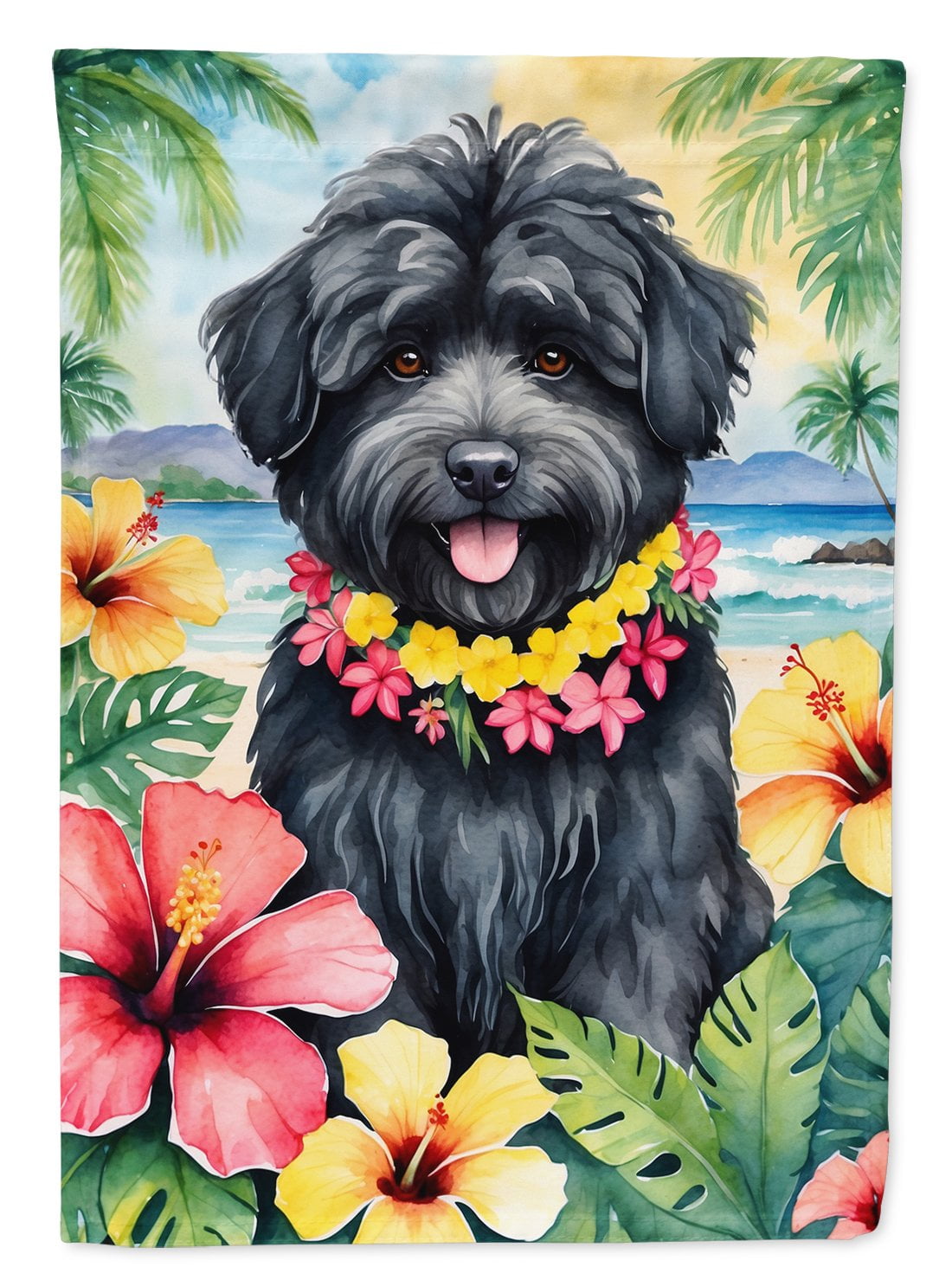 Puli Luau Garden Flag 11.25 in x 15.5 in