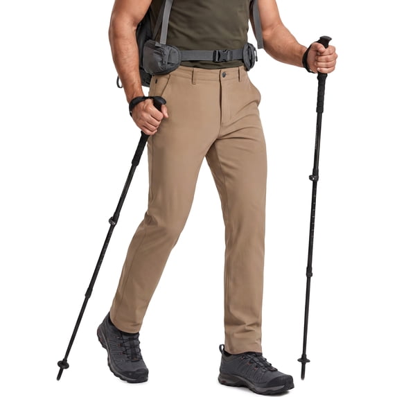 Puli Men's Quick Dry Hiking Pants 4-Way Stretch Water Resistant UPF50+ Zip Pockets