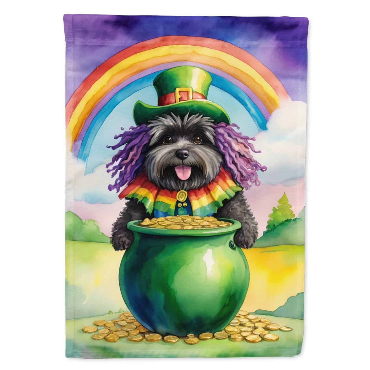 Puli St Patrick's Day House Flag 28 in x 40 in