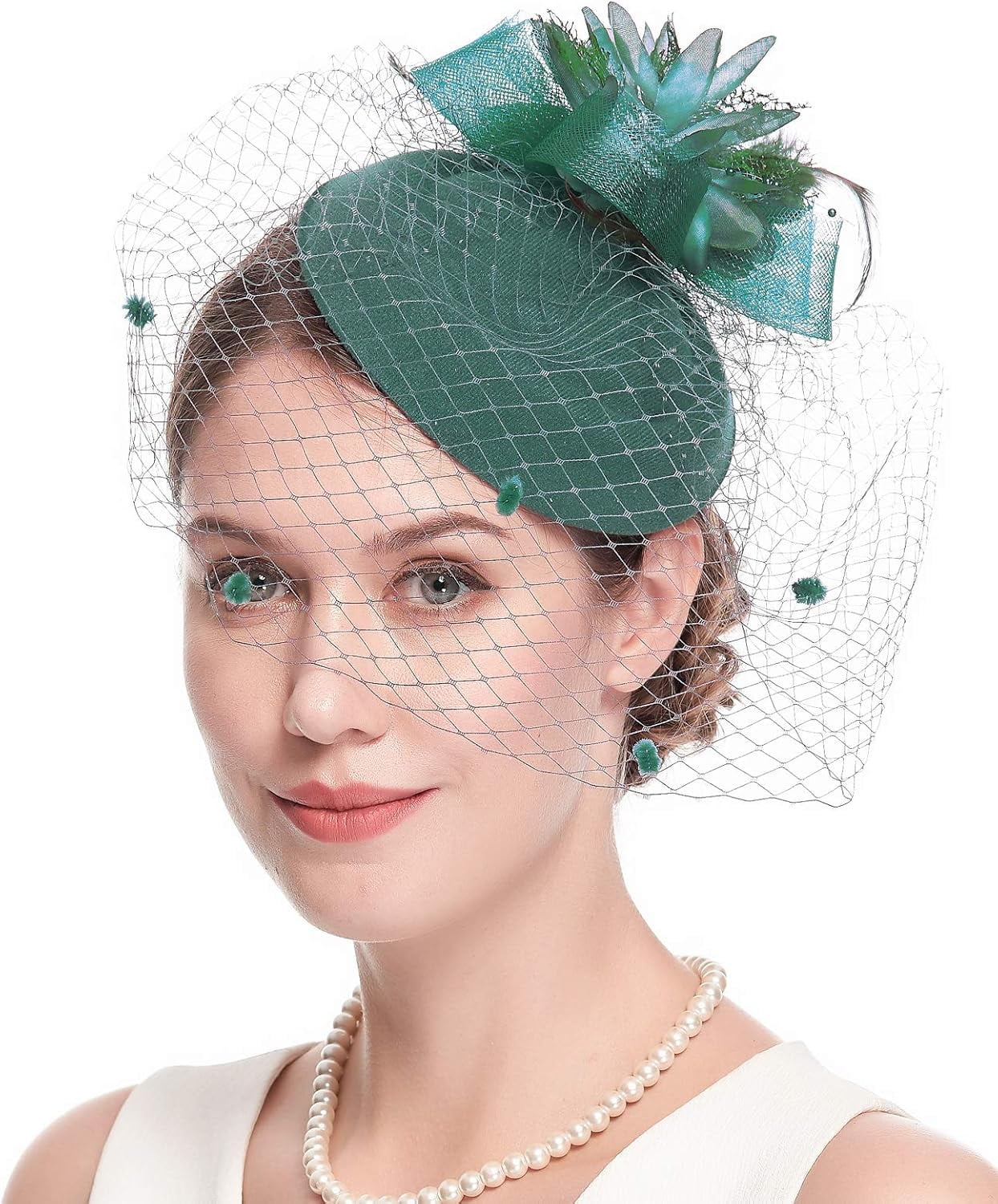 Fascinators Hats For Women Tea Party 9-Piece Women