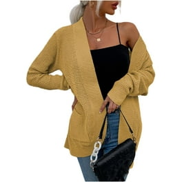 Mafulus Women Hooded Open Front Cardigan Cable Knit Sweaters Solid Chunky Long Sweater Coats with Pockets Walmart