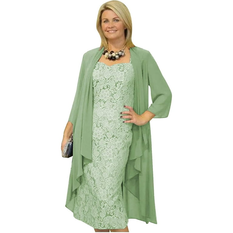 Dress with chiffon jacket hotsell