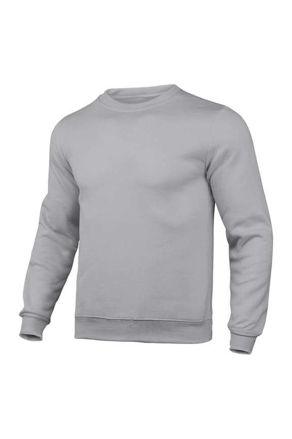 Crewneck Sweatshirts for Men Blank Unprinted Plain Soft Lightweight Long Sleeve Pullover Tops DIY Everyday Sweatshirt