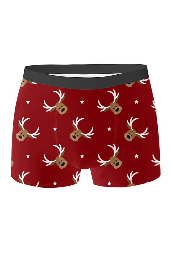 Custom Face Men'S Valentine'S Day Boxer Briefs Personalized Boxers With Photo Picture Customized Underpants Male Holiday Gifts(Red,M)