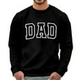 thumbnail image 1 of Puliio Men Hoodless Sweatshirts Fashion Dad Print Crewneck Loose Hoody Sweatshirt Casual Long Sleeve Pullover Jacket Tops, 1 of 8
