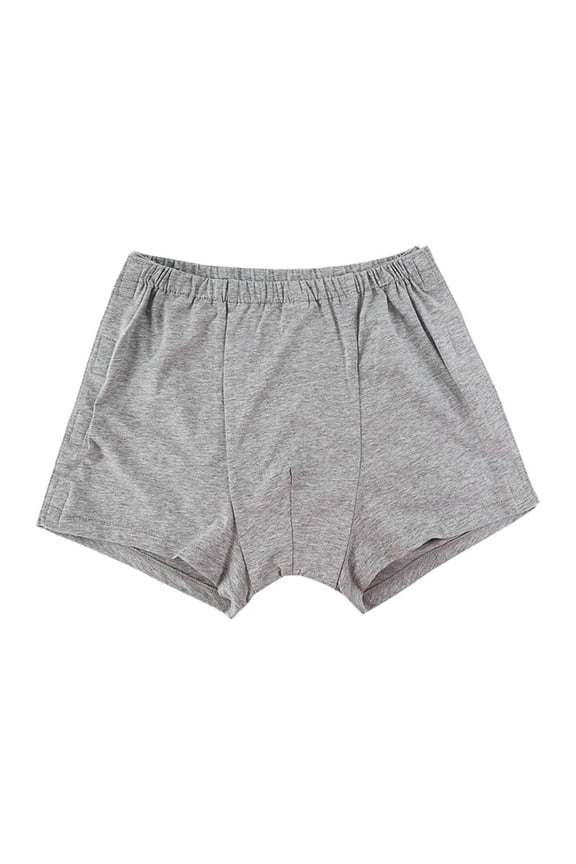 Men'S Easy On/Off Postoperative Shorts Fracture Rehabilitation Care For Bedridden & Paralyzed Patients Underpants(Light Gray,M)