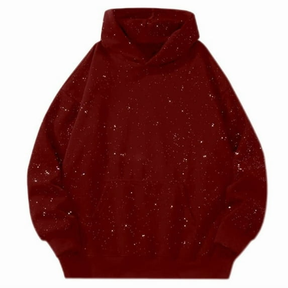 Puliio Mens Hoodies Starry Sky Fall Sleeve Solid Color Hooded Sweartshirt With Pocket Fasion Comfortable Everyday Wear Sweartshirts Pullove Outdoor Capped Tops
