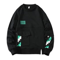 Puliio Mens Hoodless Sweatshirt Crew Neck Long Sleeve Lightweight Breathable Casual Athletic Pullover Top Fasion Everyday Wear And Gym Sport Hoodless Sweatshirts