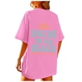 thumbnail image 1 of Puliio Womens Summer Beach Oversized Graphic Tees Short Sleeve Crewneck Top Ladies Vintage Baggy Shirts Summer Cotton Vacation Tee Tops, 1 of 6