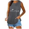 thumbnail image 1 of Puliio Tank Tops for Women's Hawaii Print O-Neck Sleeveless Shirt Casual Summer Beach Cozy Vest Fashion Top, 1 of 8