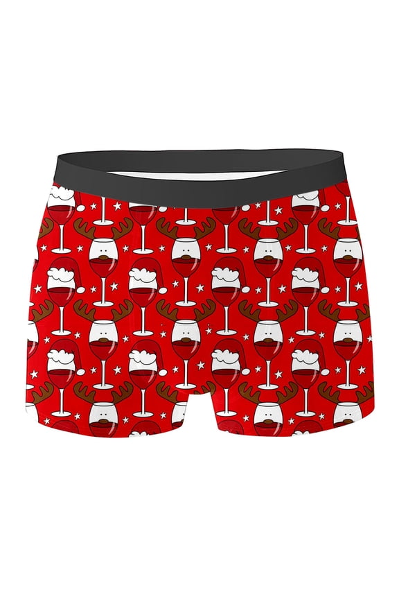 Valentines Mens Boxer Briefs Diy Custom Face Personalized Underwear With Photo Picture Customized Boxers Gifts For Boyfriend Husband(Red,Xxxxxl)