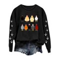 thumbnail image 1 of Puliio Women Graphic Hoodless Sweatshirts Casual Full Sleeve Crewneck Chicken Printed Pullover Sweatshirts Casual Daliy Wear Blouse Top No Hood Sweatshirts, 1 of 4