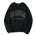 thumbnail image 1 of Puliio Women Hoodless Sweatshirts Letter Graphic Print Round Neck Long Sleeve Sweatshirt Tops Unisex Casual Comfortable Pullover Outdoor No Hood Sweatshirt Jacket For Womens Mens, 1 of 5