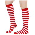 thumbnail image 1 of Puliio Women Striped Knee High Socks Elastic Stretchy Hosiery Fashion Casual Long Socks, 1 of 4