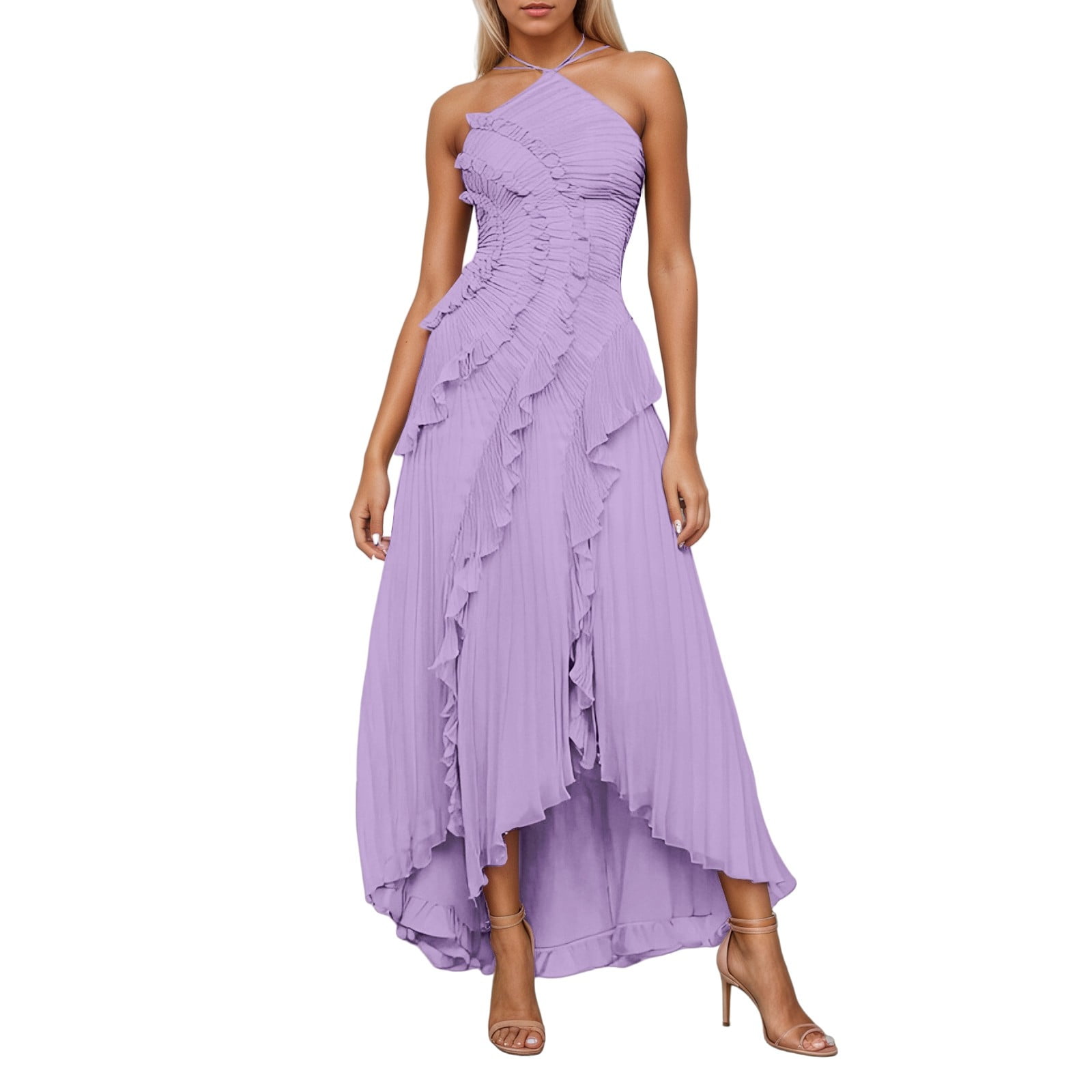 knee length dresses for ladies Burgundy Cold Shoulder Chiffon Slit Floor Length Bridesmaid Gown