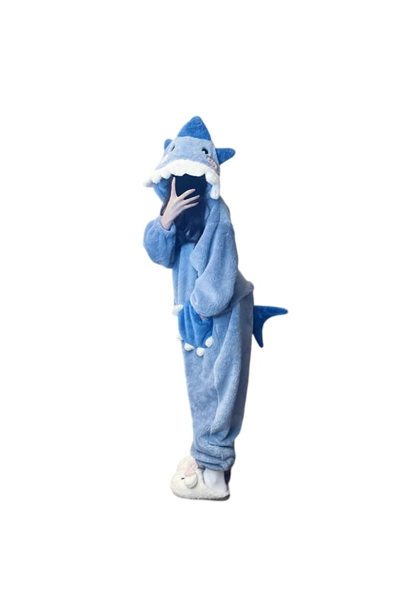 Women's Robes Winter Warm Plush Cute Cartoon Bathrobe Soft Coral Velvet Comfortable Outdoor Loungewear Housecoats,Size M