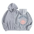 thumbnail image 1 of Puliio Women's Hoodie Coastal Cowgirl Sunset Wave Graphic Print Oversized Soft Long Sleeve Vacation Sweatshirt With Front Pocket, 1 of 5