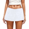 thumbnail image 1 of Puliio Women's Low Waist Bodycon Mini Skirt Slim Fit Casual Daily Club Skirts, 1 of 9