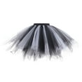 thumbnail image 1 of Puliio Women's Ombre Tulle Mini Skirt Elastic Waist Tutu Party Skirts, 1 of 3