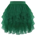 thumbnail image 1 of Puliio Women's Tiered Tulle Tutu Skirt Elastic Waist Night Club Party Skirts, 1 of 2