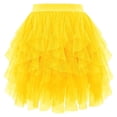 thumbnail image 1 of Puliio Women's Tiered Tulle Tutu Skirt Elastic Waist Night Club Party Skirts, 1 of 2