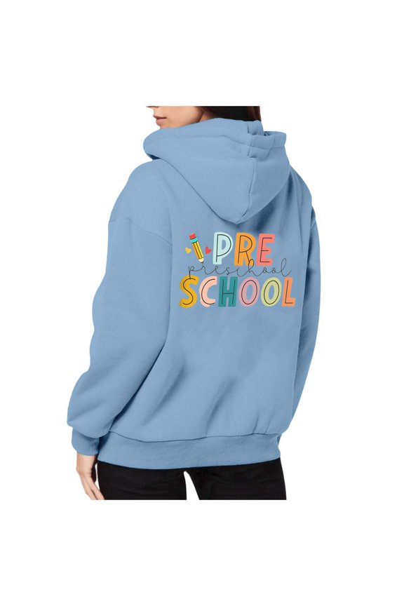 Women's Zip Up Hoodies Long Sleeve Pullover With Drawstring Zipper Womens Everyday Wear For School Season And Versatile Styling Hoodies Sweatshirts