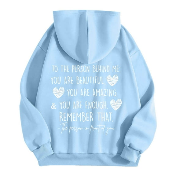 Puliio Womens Hoodies Letter Printed Fall Sleeve Zipper Hoddy Jacket With Pocket Soft Comfortable Outdoor Loose Pullover Hooded Tops For Womens