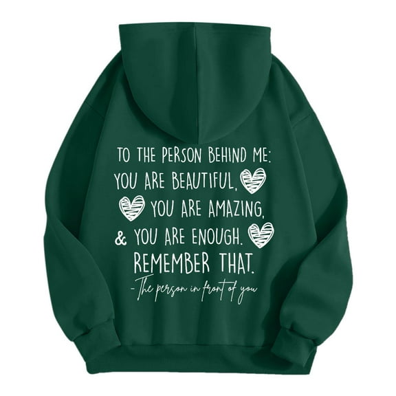 Puliio Womens Hoodies Letter Printed Fall Sleeve Zipper Hoddy Jacket With Pocket Soft Comfortable Outdoor Loose Pullover Hooded Tops For Womens