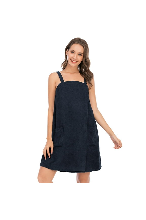 Womens Robes Summer Suspender Gauze Sexy Bathrobe Dress Beauty Salon Bath Towel Soft Cozy Housecoats,Size L