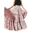 thumbnail image 1 of Puliio Womens Skirts High Waist Polka Dot Printed A Line Skirt Casual Trendy Loose Ruffled Long Skirts, 1 of 8