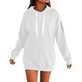 thumbnail image 1 of Puliio Womens Zip Up Hoodie Pure Color Long Sleeve Soft Cozy Pullover Casual Sweatshirt With Pocket Outdoor Fall Winter Comfort Hooded Sweartshirts Tops, 1 of 5
