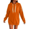 thumbnail image 1 of Puliio Womens Zip Up Hoodie Pure Color Long Sleeve Soft Cozy Pullover Casual Sweatshirt With Pocket Outdoor Fall Winter Comfort Hooded Sweartshirts Tops, 1 of 4